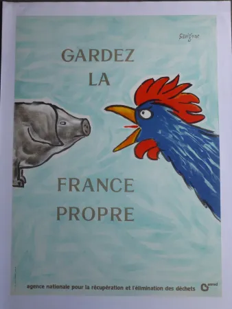 Manifesti Savignac - Gardez la France propre