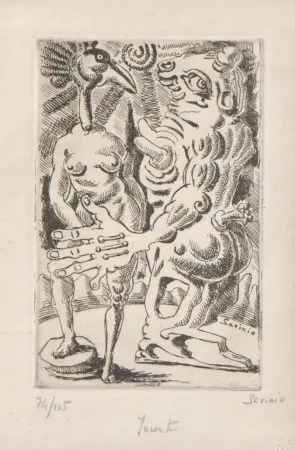 Acquaforte Savinio - Incontro