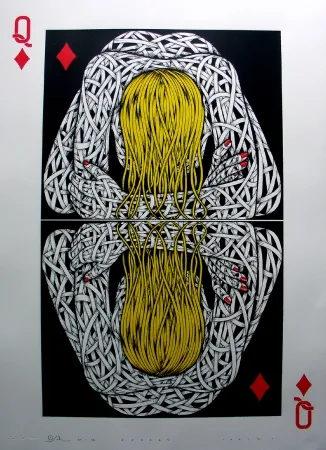 Serigrafia Schade - Narcissist Queen