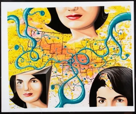 Serigrafia Scharf - 3 Faces Jackie