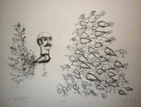 Litografia Scharf - The leader