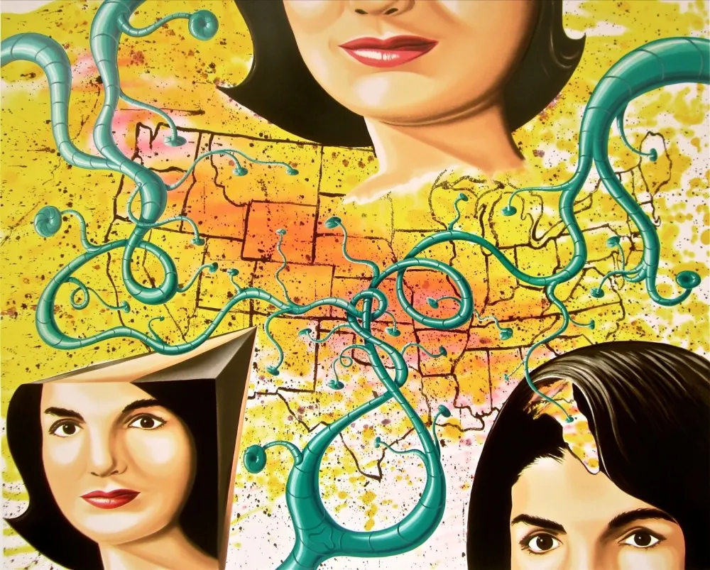 Serigrafia Scharf - The Three Faces of Jackie