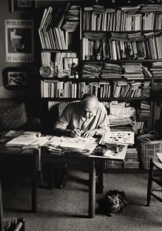 Fotografie Scheidegger - Alberto Magnelli, Paris, um 1951. 