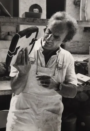 Fotografie Scheidegger - Eduardo Chillida, 1978. 