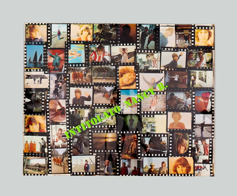 Litografia Schifano - Intitolato a Nancy R.