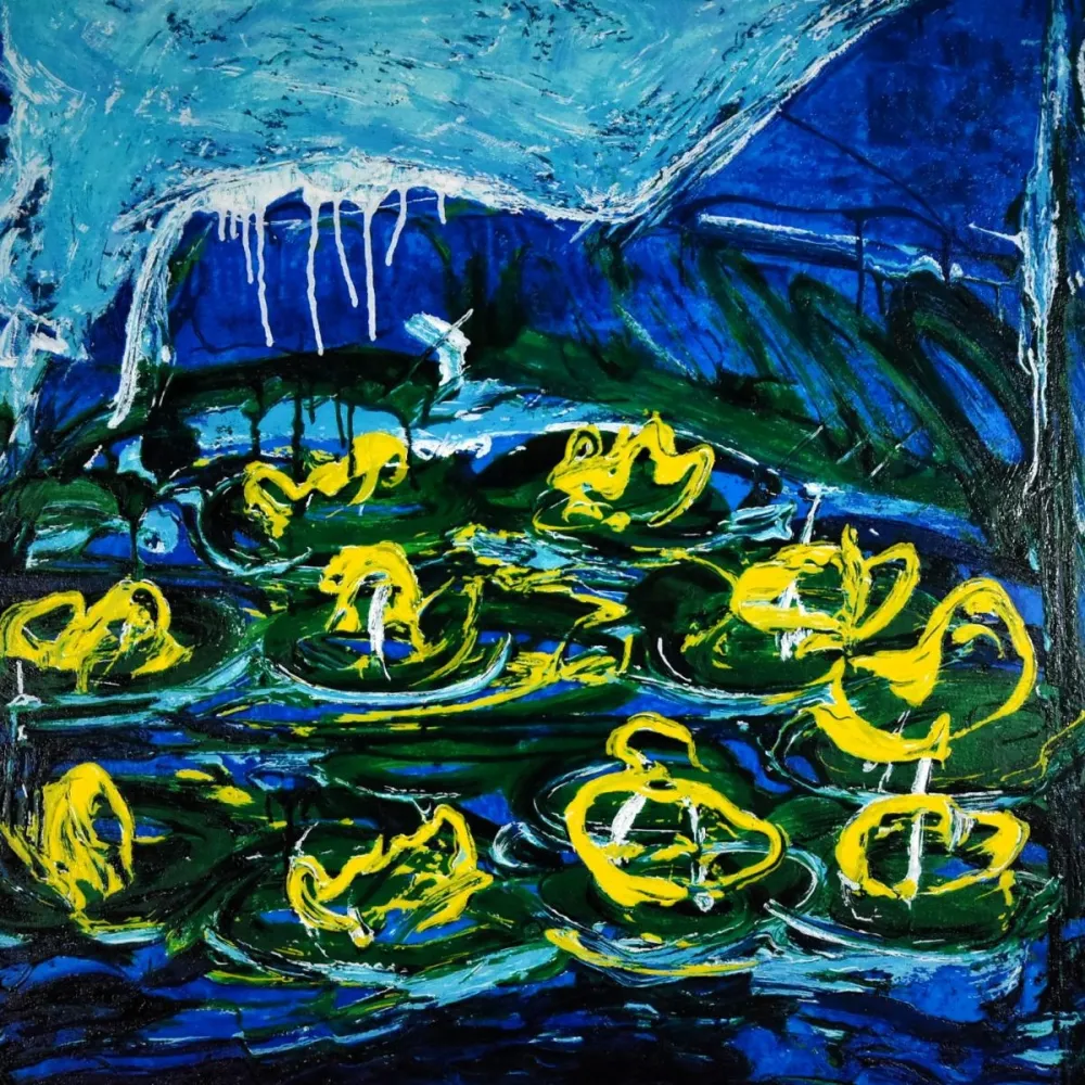 Litografia Schifano - Mario Schifano (1934–1998) - Acquatico - Enamel screen printing - 1988