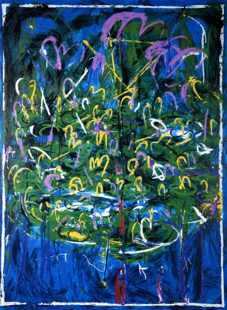 Litografia Schifano - Mario Schifano (1934–1998) - Idrocultura - Enamel screen printing - 1990