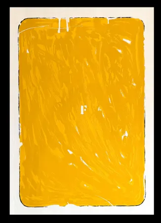 Serigrafia Schifano - Mario Schifano (1934–1998) - Monochrome - Materic serigraphy with enamels on cardboard - 1975
