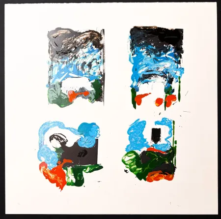 Litografia Schifano - Mario Schifano (1934–1998) - Vedute interrotte - Lithograph with screen printing on paper - 1988