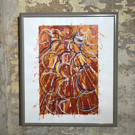 Multiplo Schifano - Nella vetrata rossa