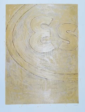 Serigrafia Schifano - Propaganda (particolare)