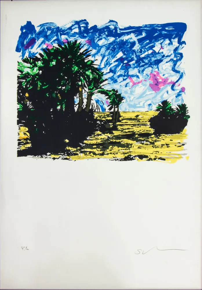 Litografia Schifano - SENZA TITOLO