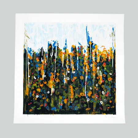 Serigrafia Schifano - Splendore del floricoltore