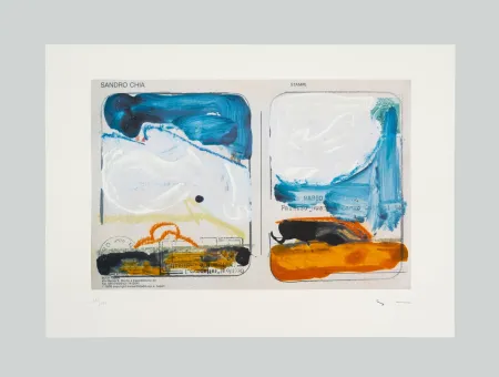 Serigrafia Schifano - Veduta interrotta