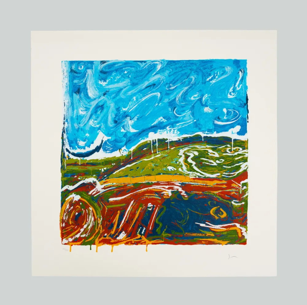 Serigrafia Schifano - Veduta italiana