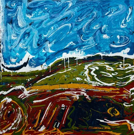 Serigrafia Schifano - Veduta italiana