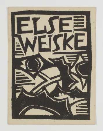 Incisione Su Legno Schmidt-Rottluff - Exlibris Else Weiske