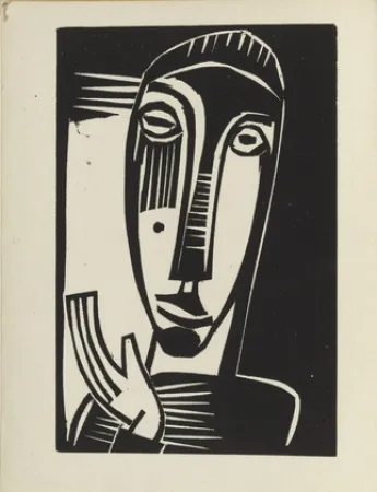 Incisione Su Legno Schmidt-Rottluff - Kleine Prophetin / Small Prophetess