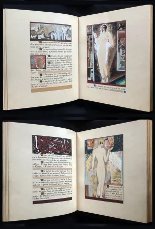 Libro Illustrato Schmied - J.-C. Mardrus : HISTOIRE CHARMANTE DE L'ADOLESCENTE SUCRE D'AMOUR (1927).