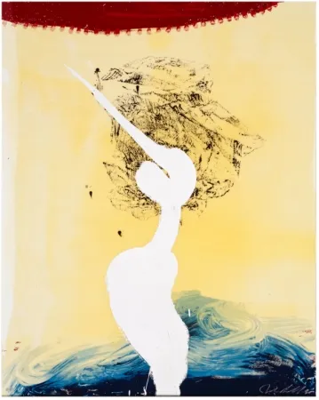 Serigrafia Schnabel - Bandini (His Foe Pursued)