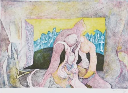 Litografia Schoendorff - La fenêtre