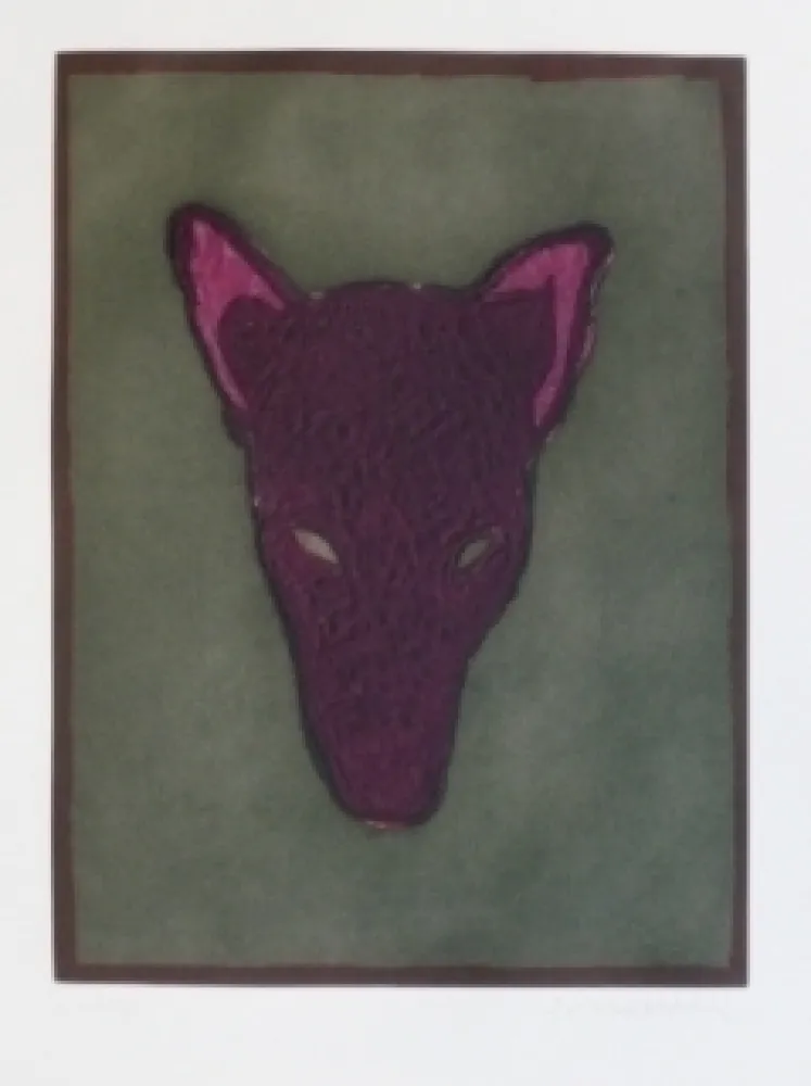 Incisione Scholder - Mask of a Warewolf