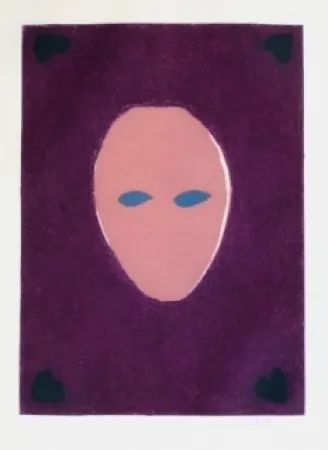 Incisione Scholder - Mask of the Mystery Woman