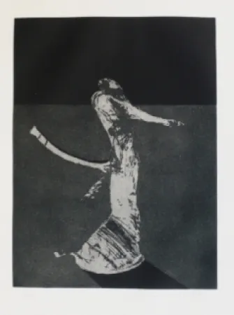 Incisione Scholder - Mystery Portrait in Barcelona 1