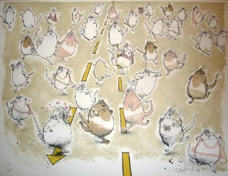 Litografia Searle - Joggers