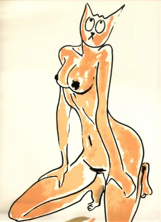 Serigrafia Séchas - Nu (collection Naked)