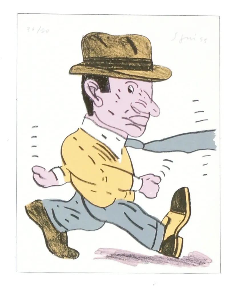 Litografia Segui - Cravate au vent