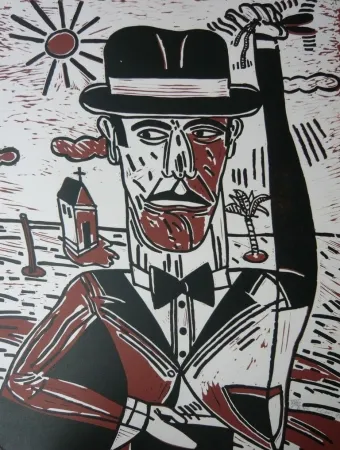 Litografia Segui - Homme aux castagnettes