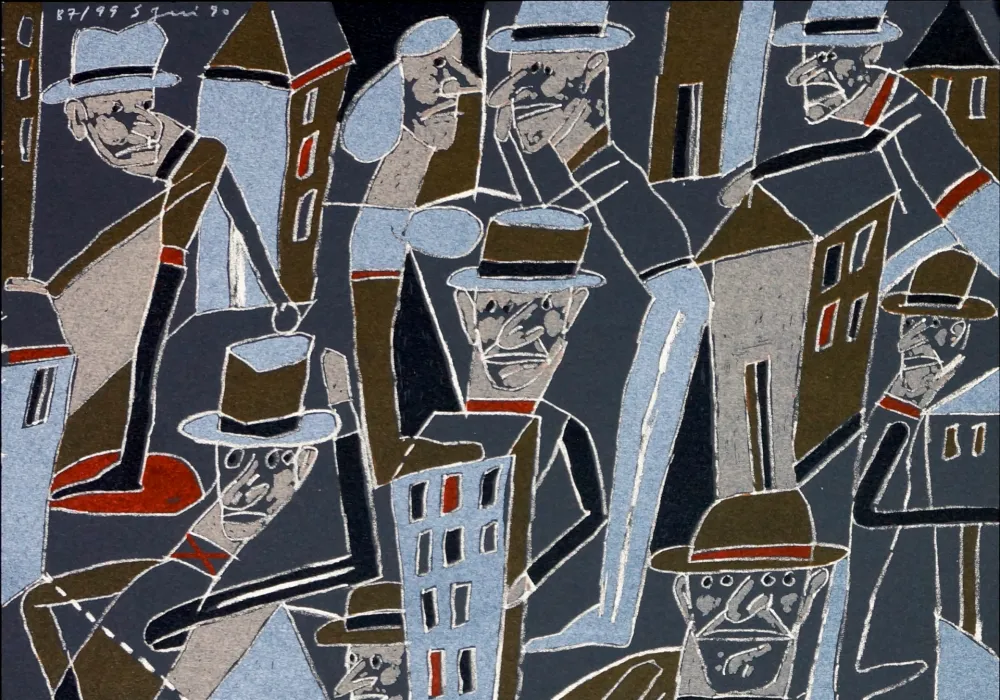 Litografia Segui - Le froid bleu des contre nuits 5