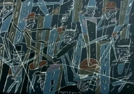 Litografia Segui - Le froid bleu des contre-nuits