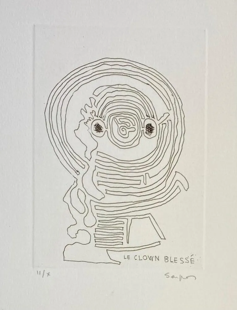 Incisione Seuphor - Onze essais de voix pour un chant du soir