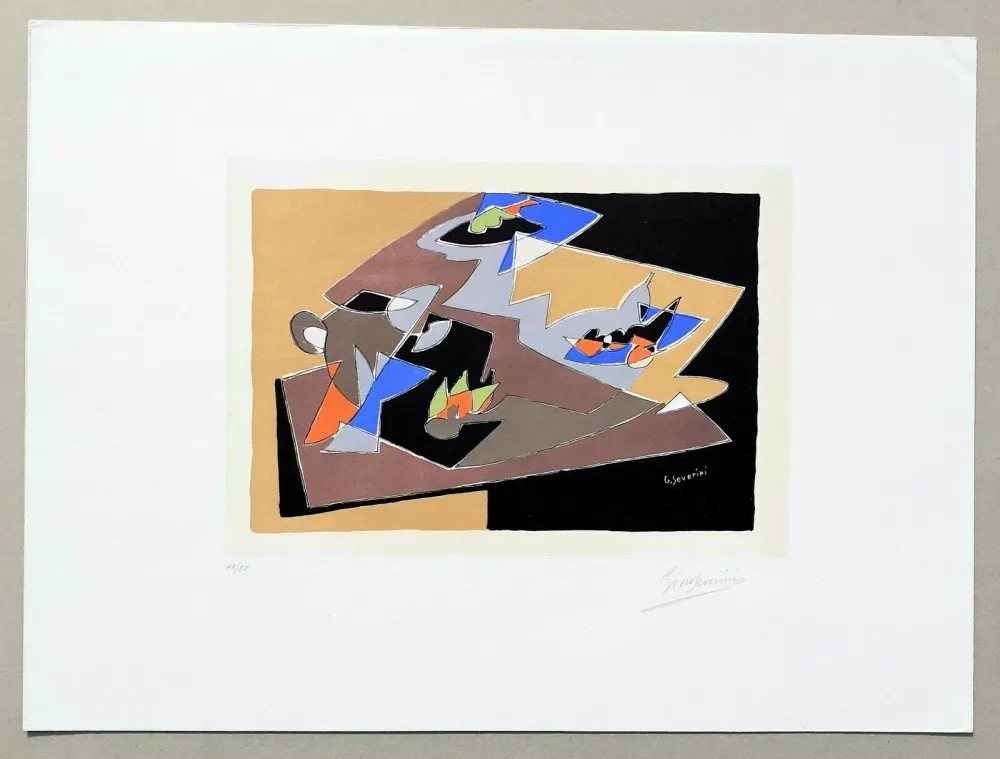 Litografia Severini - Natura morta