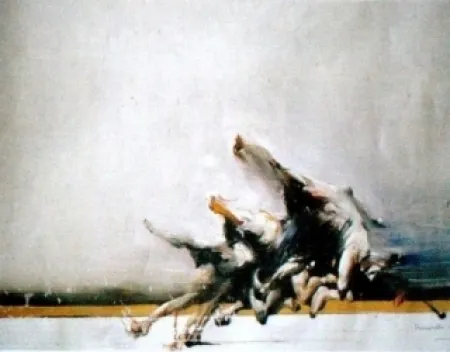 Litografia Shahabuddin - Sans titre