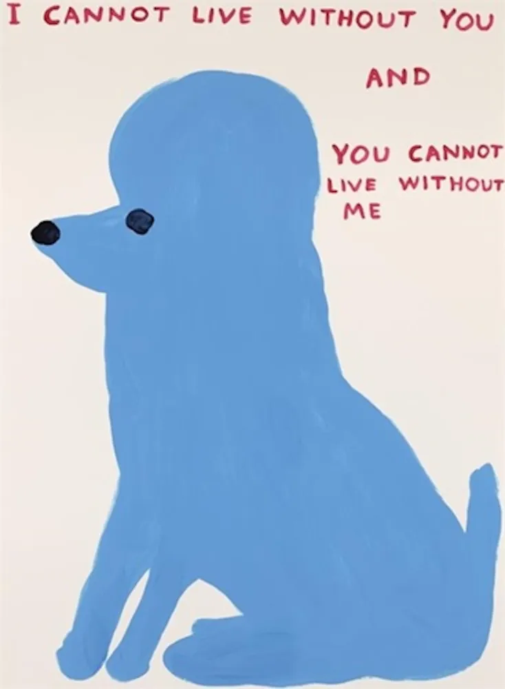Serigrafia Shrigley - I Cannot Live Without You