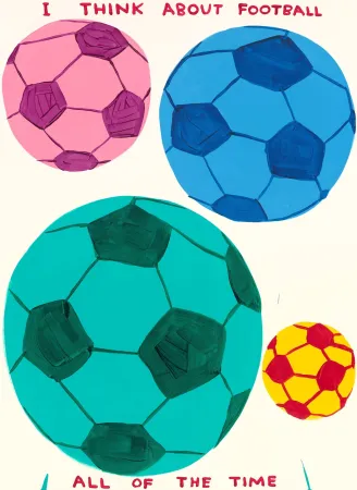 Serigrafia Shrigley - I Think About Football All Of The Time AP
