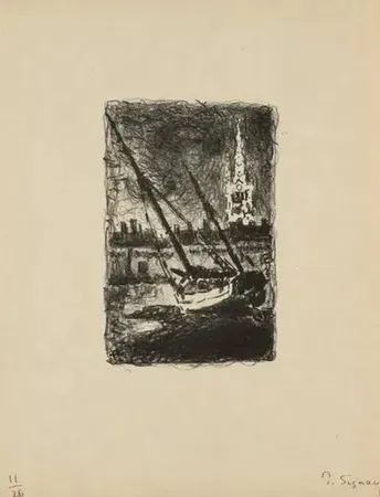 Litografia Signac - Saint MALO I (1927)