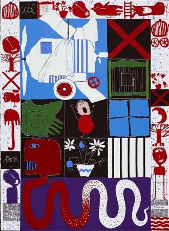 Serigrafia Silvain - L'oiseau cage