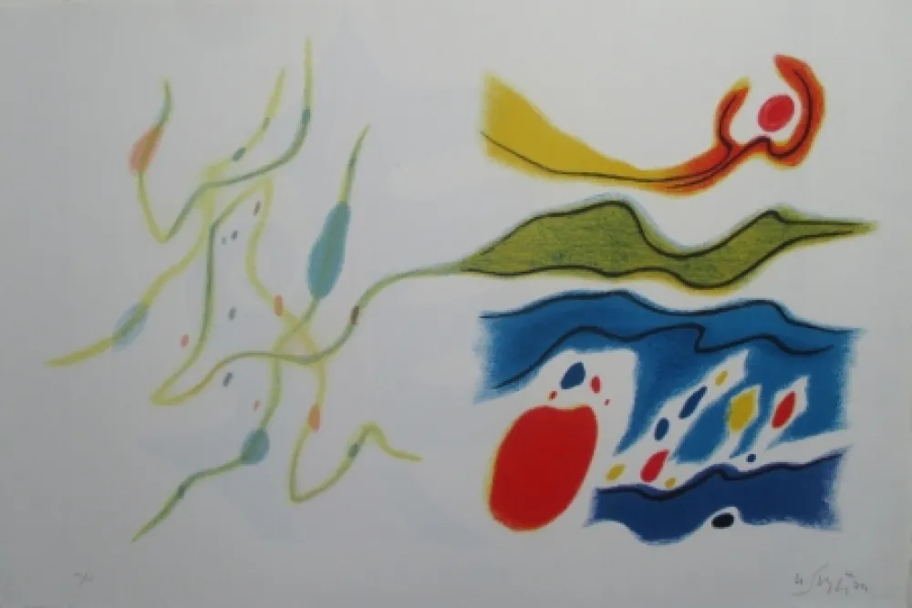 Litografia Singier - Blason du corps blessé