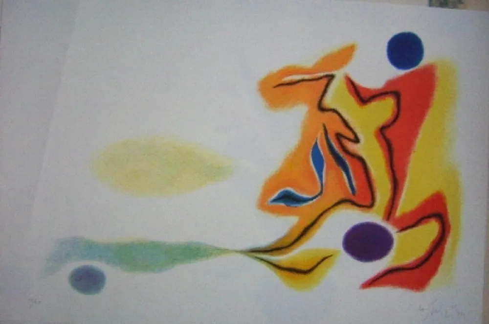 Litografia Singier - Blason du corps blessé