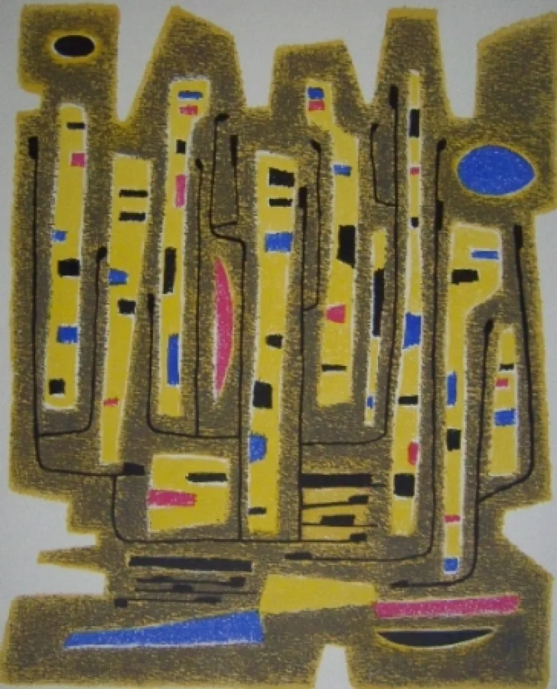 Litografia Singier - La Patriette de Conzalve