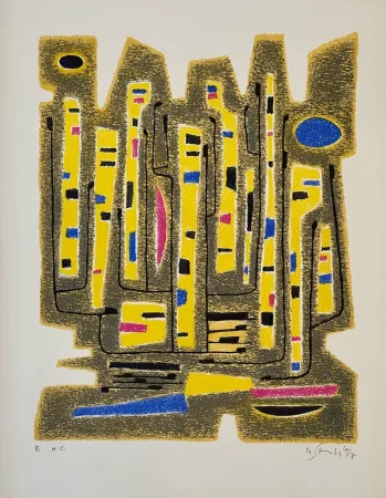 Litografia Singier - Le Contrapunctor de Buxtehude 