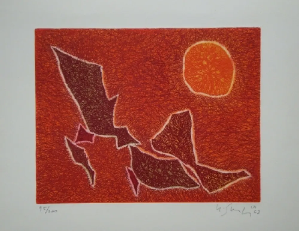 Acquaforte E Acquatinta Singier - Migration Solaire