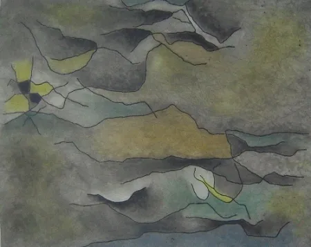 Acquatinta Singier - Sable et Eau