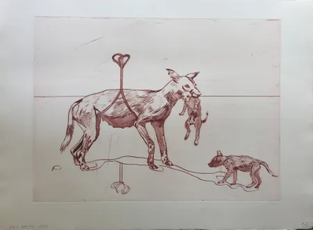 Acquaforte E Acquatinta Smith - Perros de piedra I C