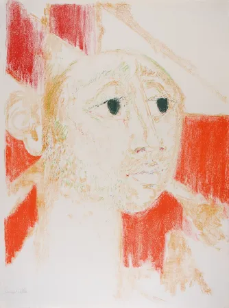 Litografia Somville - Arlequin Rouge