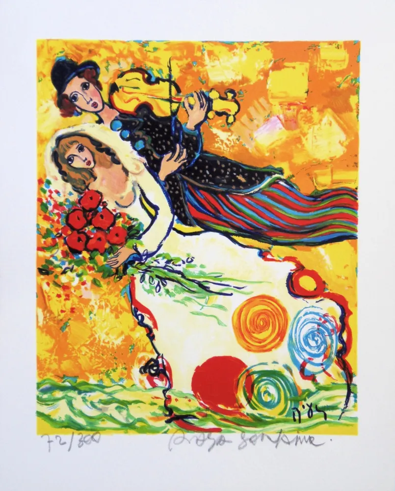 Litografia Sorkine -  Mariage au violon